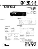 Sony CDP-313 - Service Manual 
